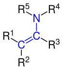 Allgemeine Struktur der Enamine