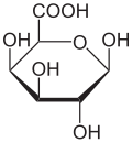 β-D-Galacturonsäure in Haworth-Schreibweise