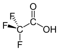 Struktur von Trifluoressigsäure