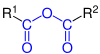 Allgemeine Struktur des Carbonsäureanhydrids