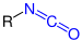 Allgemeine Struktur der Isocyanate