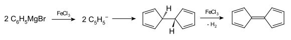 eigentlich geplante Synthese des Fulvalens nach Kealy