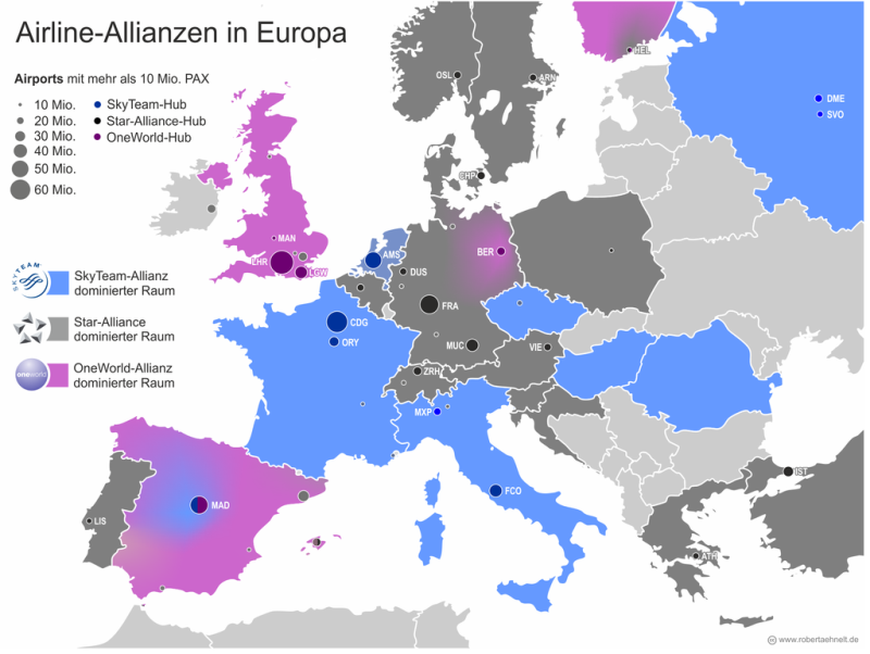 Luftfahrtallianzen in Europa