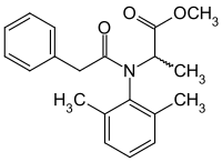 Benalaxyl structure.svg