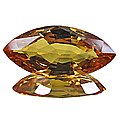 Gelber Saphir, Navette bzw. Marquise, 6,87 ct