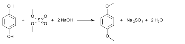 Methylierung von Hydrochinon