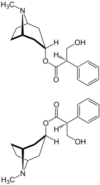 Strukturformel von Atropin
