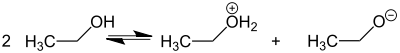 Autoprotolyse von Ethanol