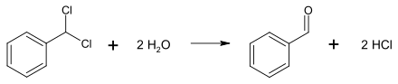 Benzalchlorid Hydrolyse.svg