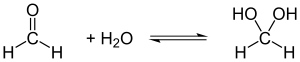 Hydratisierung von Formaldehyd