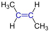 Strukturformel trans-2-Buten