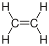 Strukturformel von Ethen