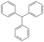 Struktur von Triphenylmethan