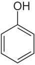 Strukturformeln von Phenol