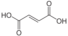 Strukturformel von Fumarsäure
